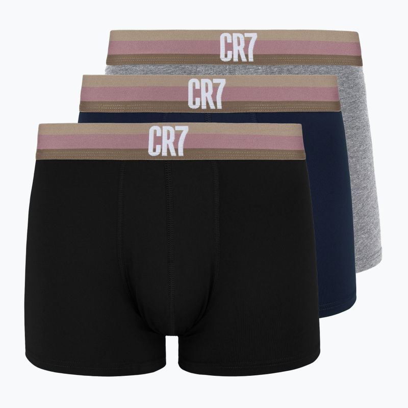 Bokserki męskie CR7 Basic Trunk 3 pary 711 multicolour