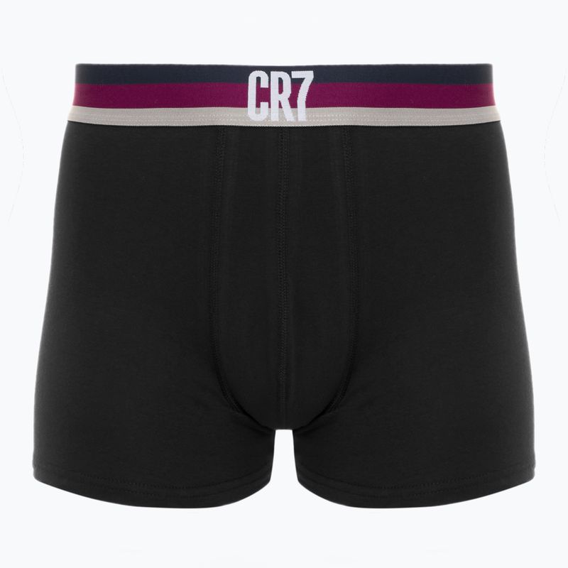 Bokserki męskie CR7 Basic Trunk 5 par 2330 black 3