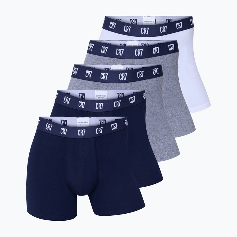 Bokserki męskie CR7 Basic Trunk 5 par 2336 multicolur