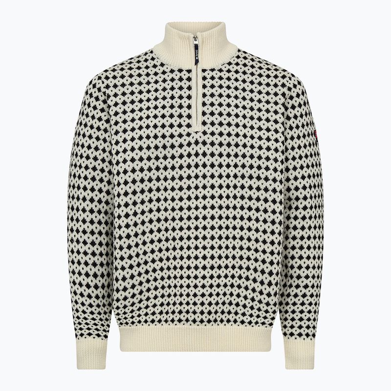 Sweter męski Dovre Knitted Half Zip Pullover beige