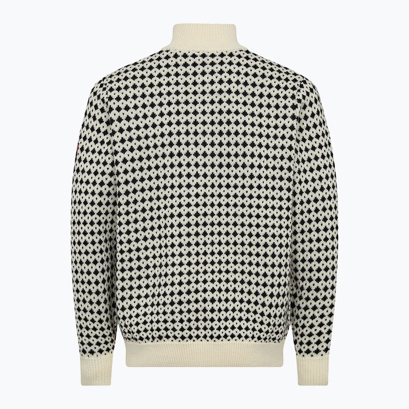 Sweter męski Dovre Knitted Half Zip Pullover beige 2