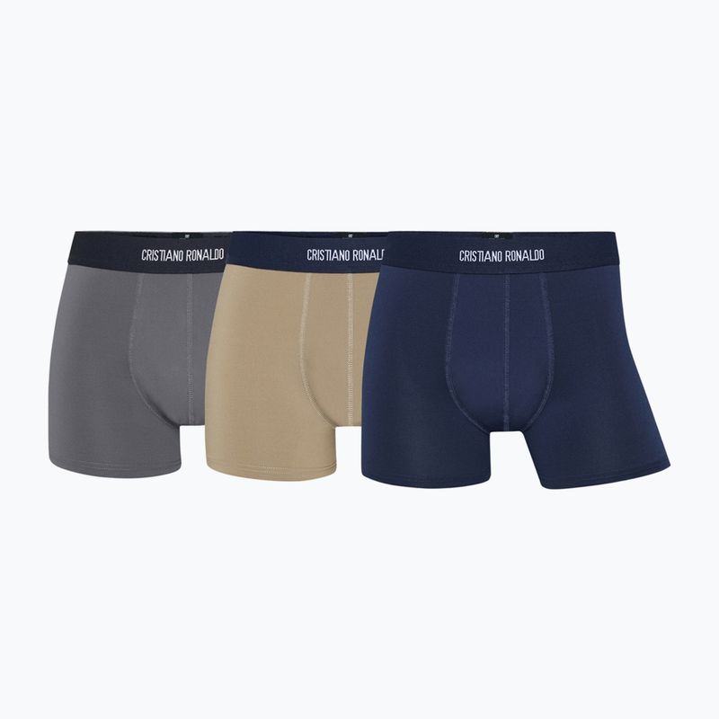 Bokserki męskie CR7 Basic Trunk 3 pary 208 multicolour 2