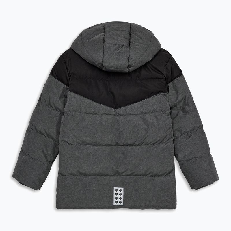 Kurtka ocieplana dziecięca LEGO Lwjebel 733 dark grey melange 2