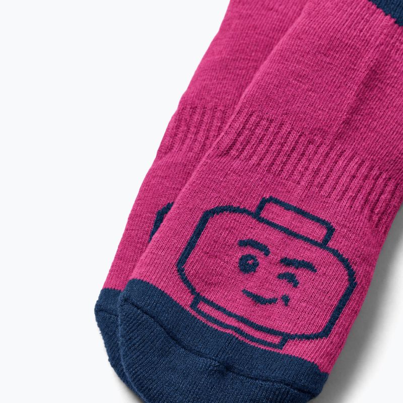 Skarpety narciarskie dziecięce LEGO Lwazun 700 fuchsia 3