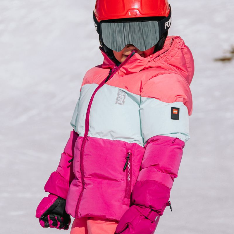 Kurtka narciarska dziecięca Lego Lwjaz 805 pink 7