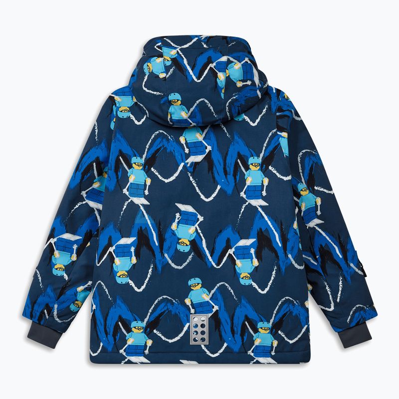 Kurtka narciarska dziecięca LEGO Lwjian 704 dark blue 2