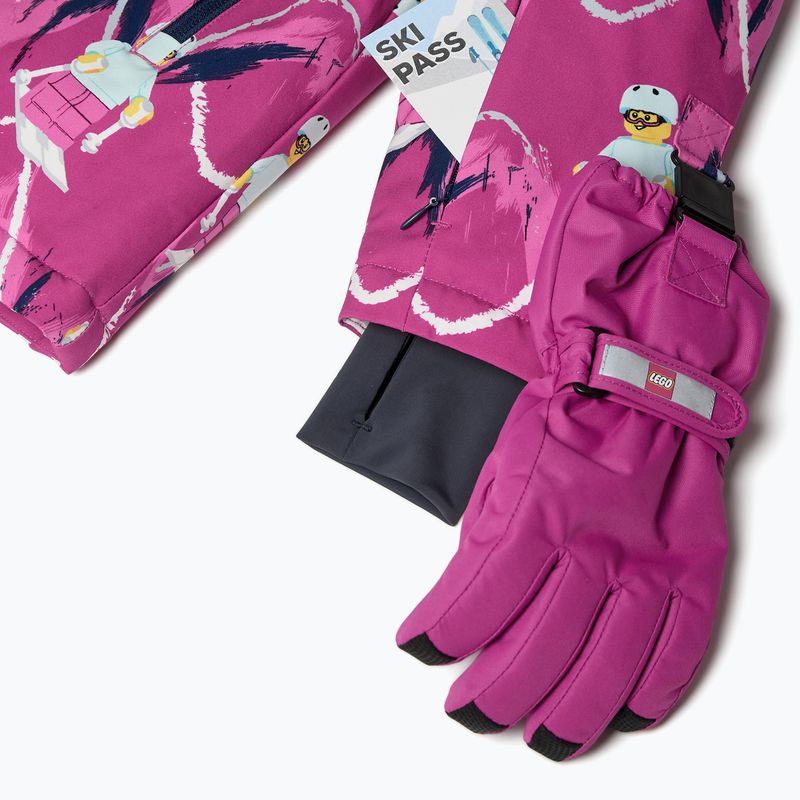 Kurtka narciarska dziecięca LEGO Lwjian 704 fuchsia 4