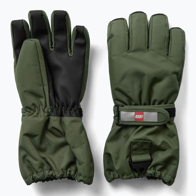 Rękawice narciarskie dziecięce LEGO Lwatlin 700 dark green 2