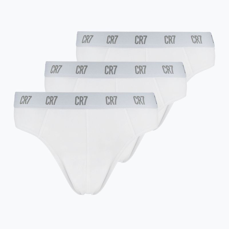 Slipy męskie CR7 Basic Brief 3 pary white