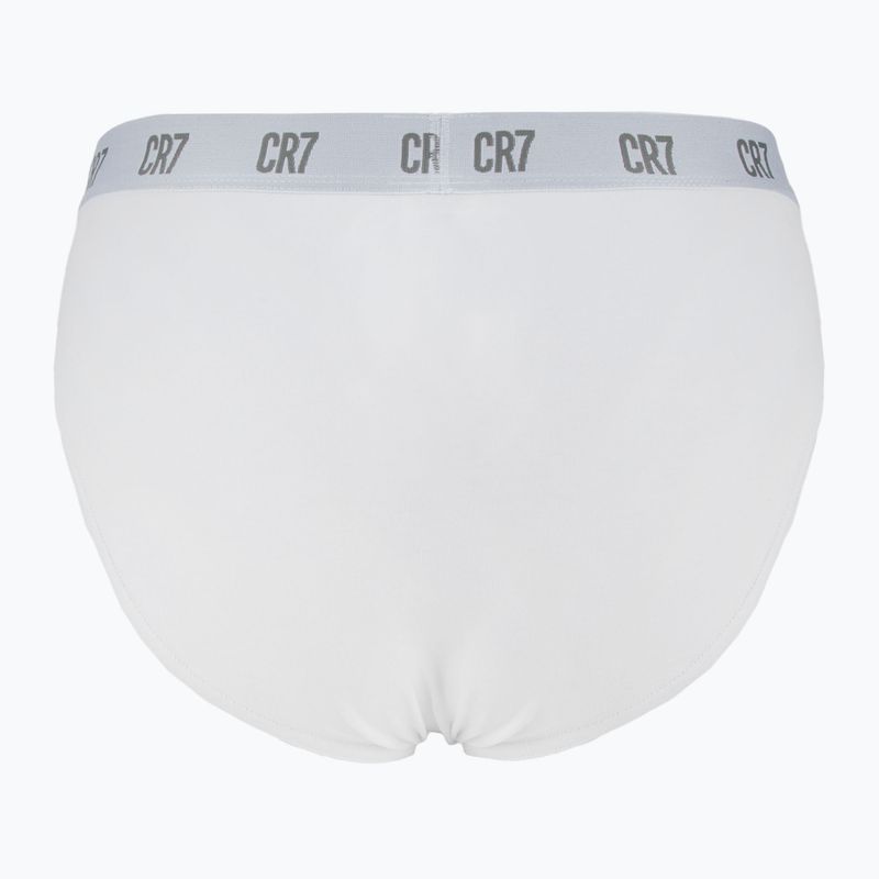 Slipy męskie CR7 Basic Brief 3 pary white 3