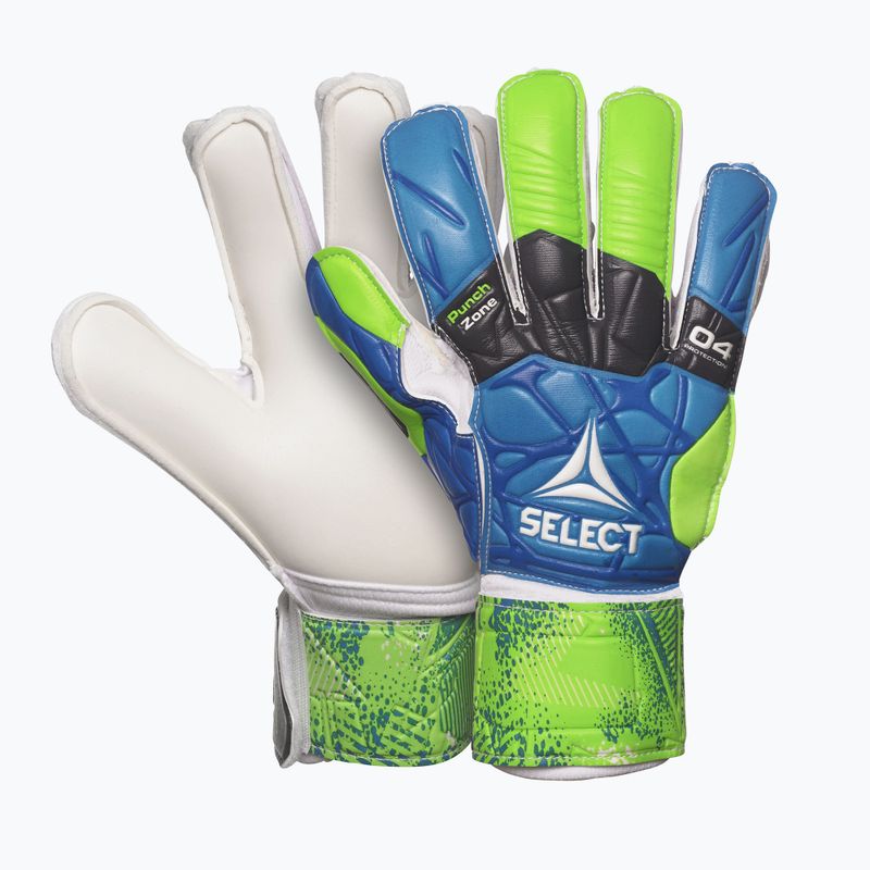 Rękawice bramkarskie dziecięce SELECT 04 Protection blue/green/white 4