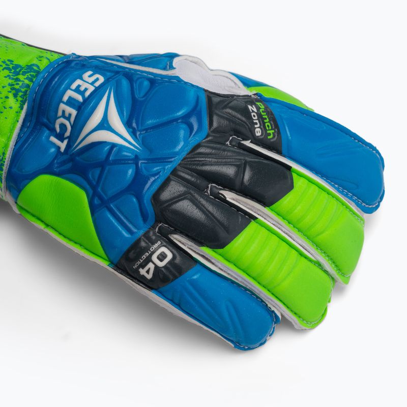 Rękawice bramkarskie dziecięce SELECT 04 Protection blue/green/white 3