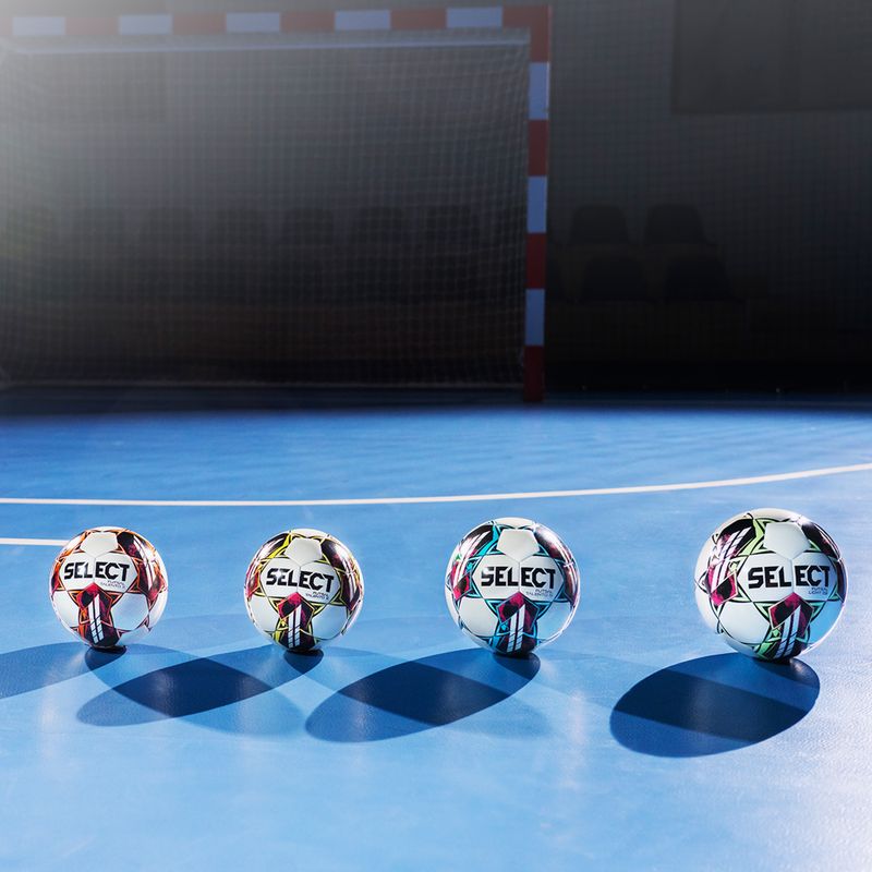 Piłka do piłki nożnej SELECT Futsal Light DB v22 white/green rozmiar 4 2