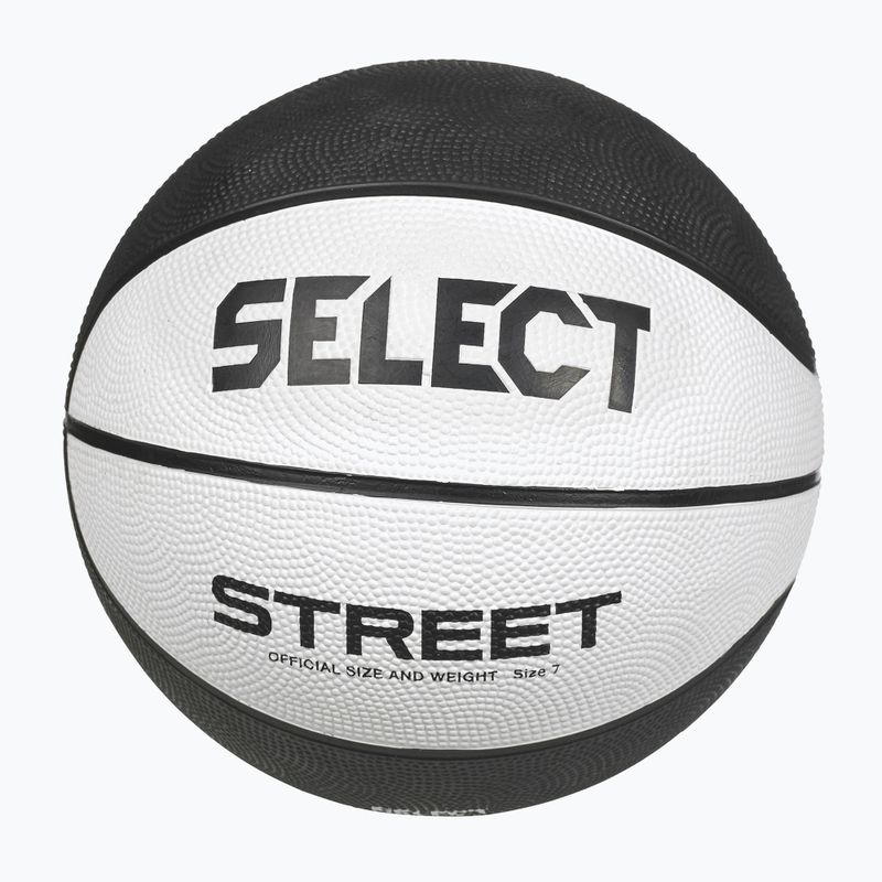 Piłka do koszykówki dziecięca SELECT Basketball Street v23 white/black rozmiar 5