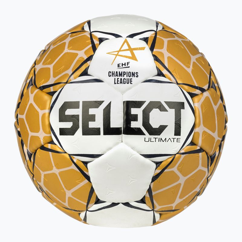 Piłka do piłki ręcznej SELECT Ultimate LM v23 EHF Official white/gold rozmiar 3