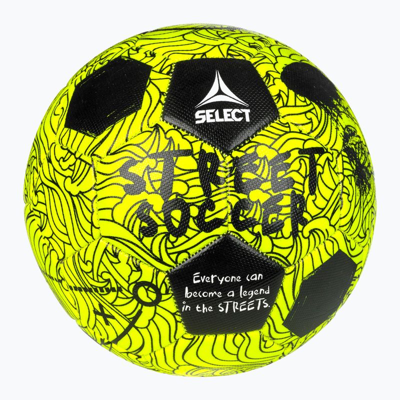 Piłka do piłki nożnej SELECT Street Soccer v24 yellow/black rozmiar 4.5