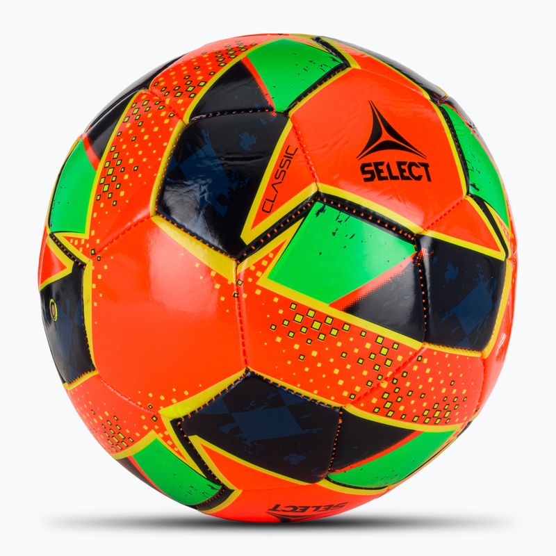 Piłka do piłki nożnej SELECT Classic v24 orange/green rozmiar 4 2