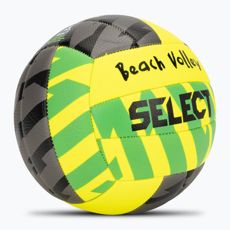 Piłka do siatkówki SELECT Beach Volley v24 yellow/black rozmiar 5 2