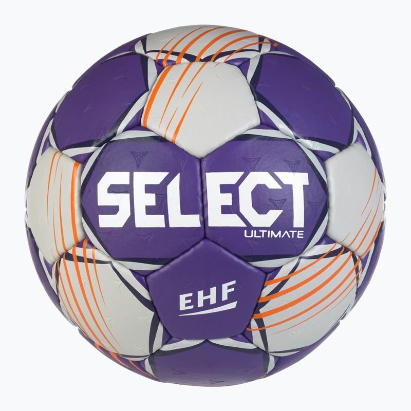 Piłka do piłki ręcznej SELECT Ultimate v24 Official EHF grey/purple rozmiar 2