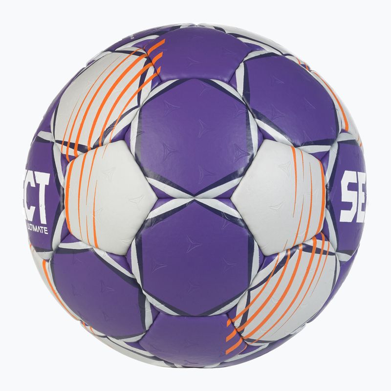 Piłka do piłki ręcznej SELECT Ultimate v24 Official EHF grey/purple rozmiar 2 4