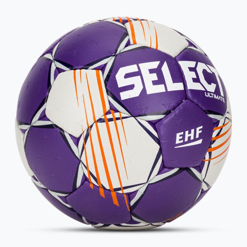 Piłka do piłki ręcznej SELECT Ultimate v24 Official EHF grey/purple rozmiar 3 2
