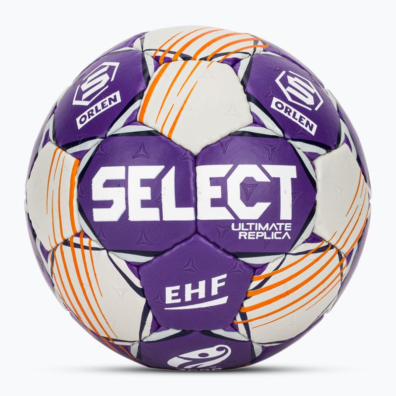 Piłka do piłki ręcznej SELECT Ultimate Replica Orlen Superliga v24 EHF grey/purple rozmiar 0