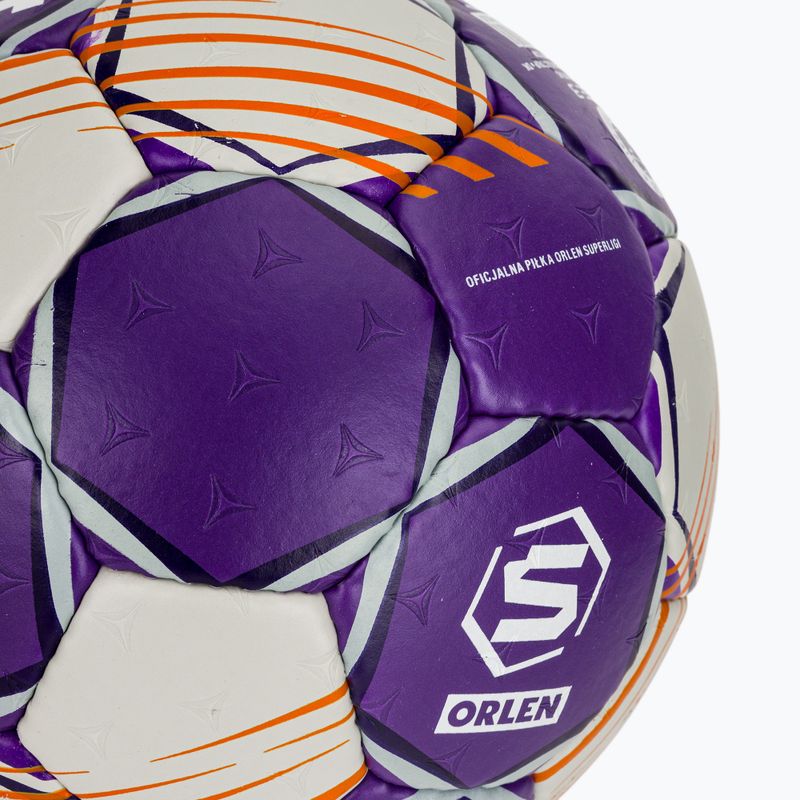 Piłka do piłki ręcznej SELECT Ultimate Replica Orlen Superliga v24 EHF grey/purple rozmiar 3 4