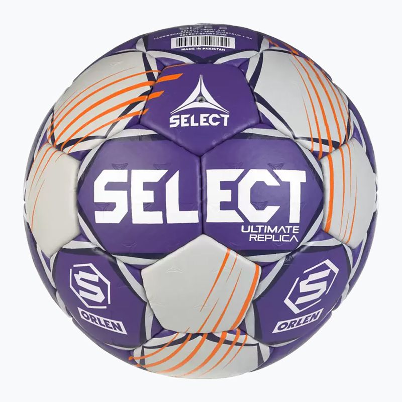 Piłka do piłki ręcznej SELECT Ultimate Replica Orlen Superliga v24 EHF grey/purple rozmiar 3 2