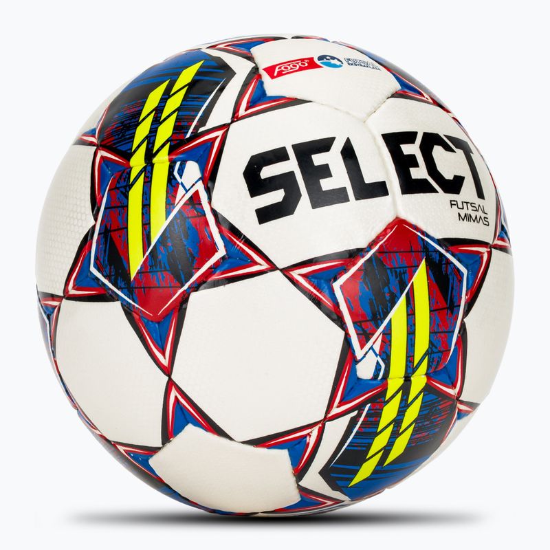 Piłka do piłki nożnej SELECT Futsal Mimas Fogo Ekstraklasa FIFA white/yellow rozmiar 4 2