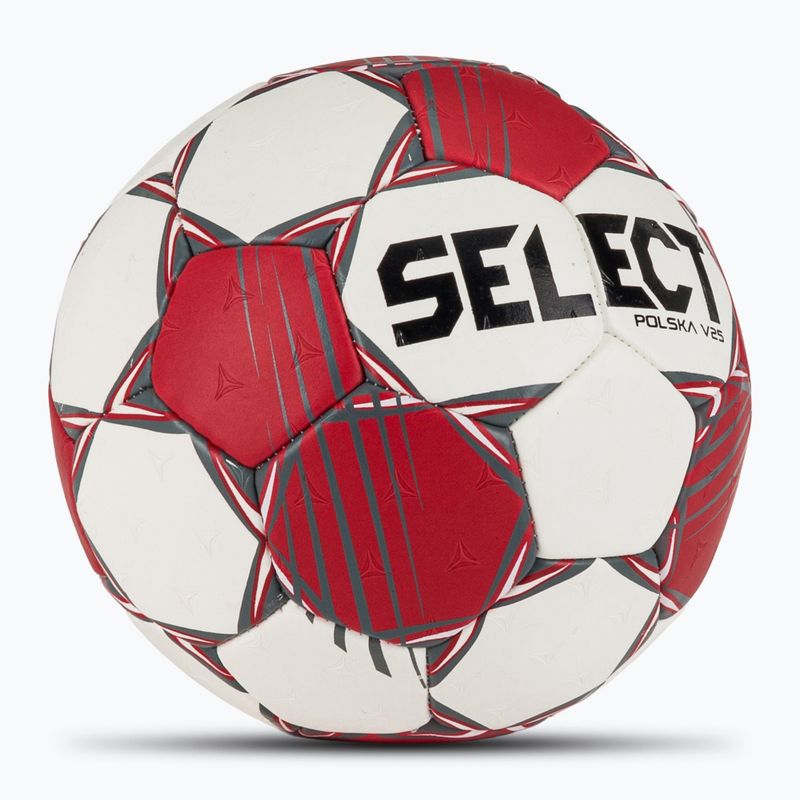 Piłka do piłki ręcznej SELECT Polska v25 red/white 2