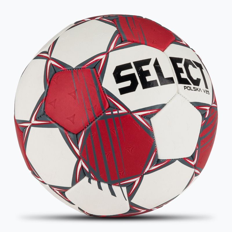 Piłka do piłki ręcznej SELECT Polska v25 red/white 2