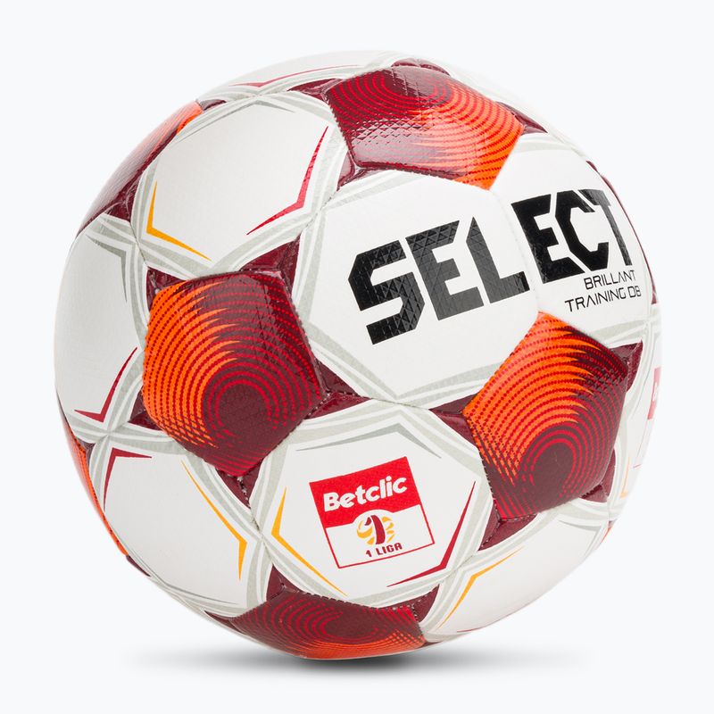 Piłka do piłki nożnej SELECT Brillant Training Betclic v25 white/red rozmiar 4 2