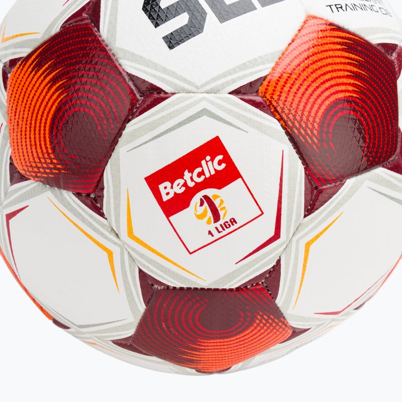 Piłka do piłki nożnej SELECT Brillant Training Betclic v25 white/red rozmiar 4 3