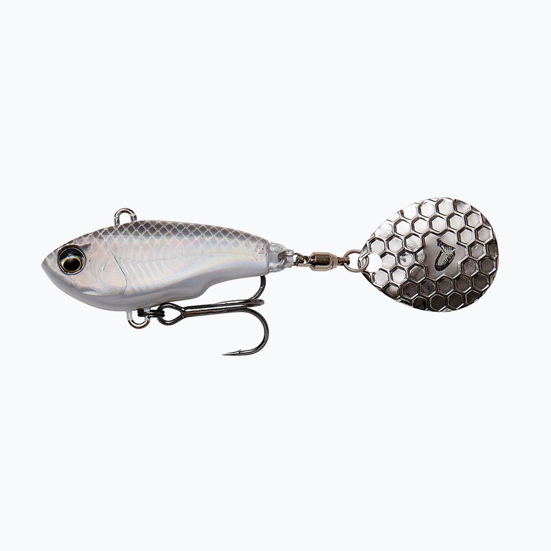 Przynęta spinningowa Savage Gear Fat Tail Spin Sinking white/silver