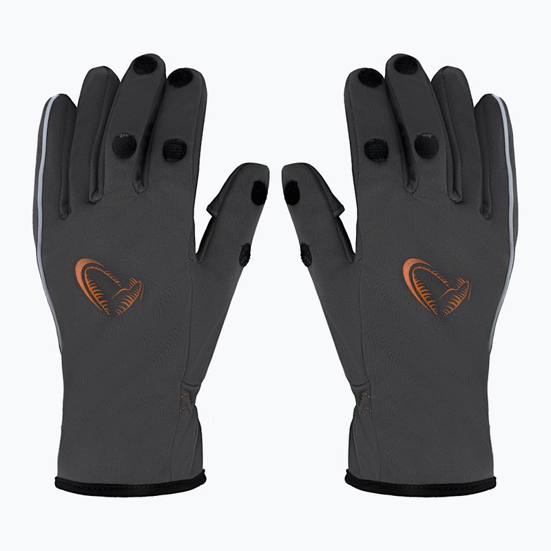Rękawice wędkarskie Savage Gear Softshell Glove grey 2