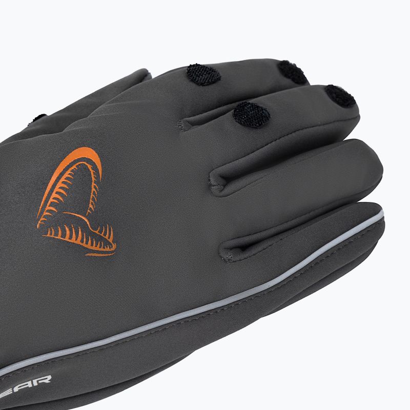 Rękawice wędkarskie Savage Gear Softshell Glove grey 5