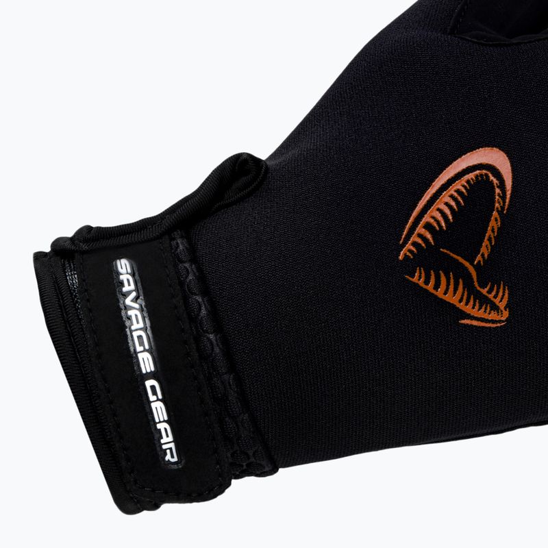 Rękawice wędkarskie Savage Gear Neoprene Stretch Glowe black 4