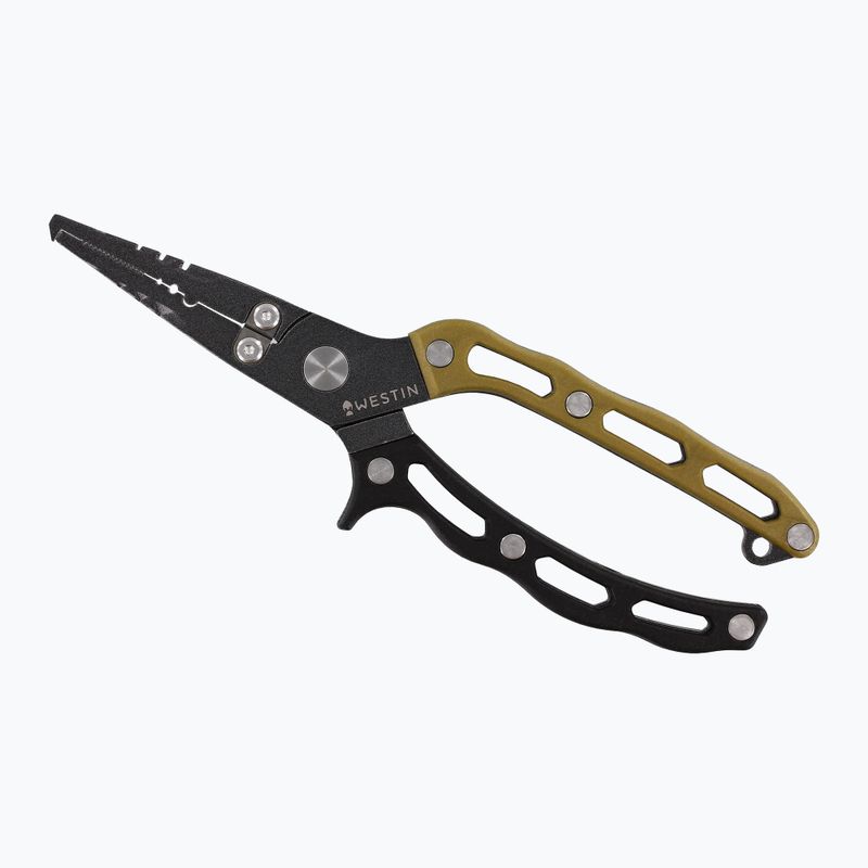 Szczypce wędkarskie Westin Split Ring Pliers 18 cm black/sand