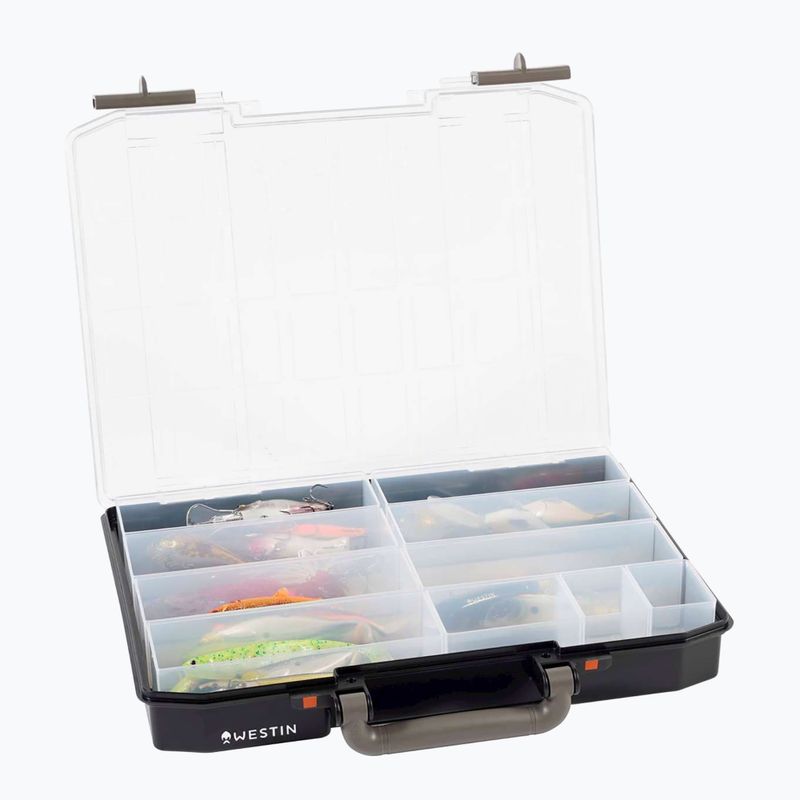 Pudełko wędkarskie Westin W6 Lure Vault Incl. 10 inserts black/clear 2