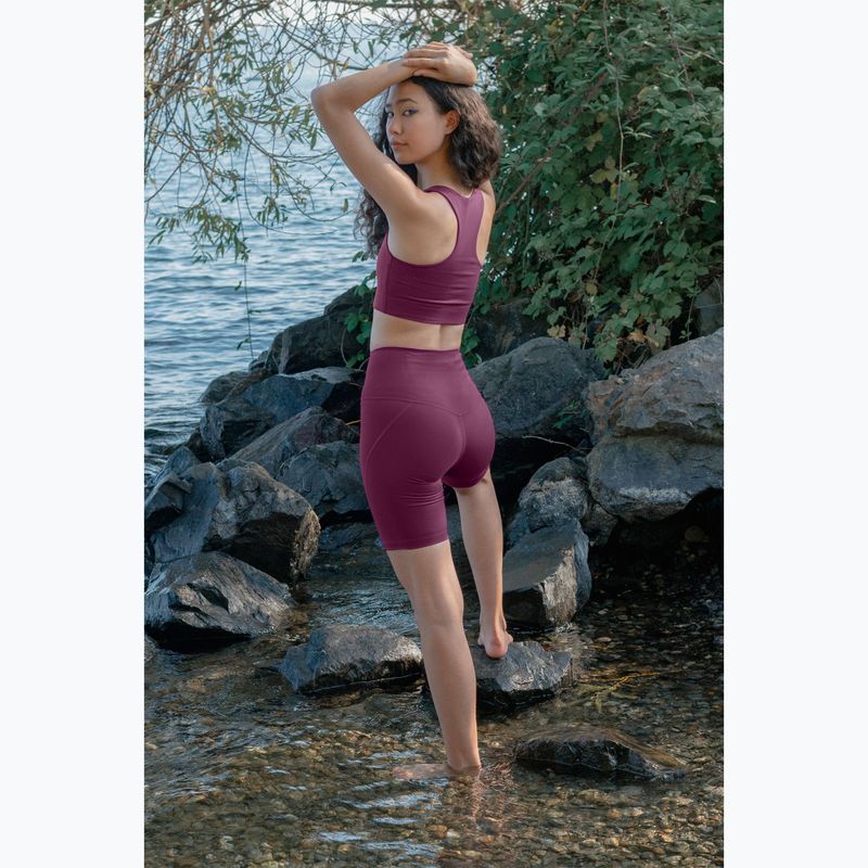 Spodenki treningowe damskie Girlfriend Collective Compressive plum 9