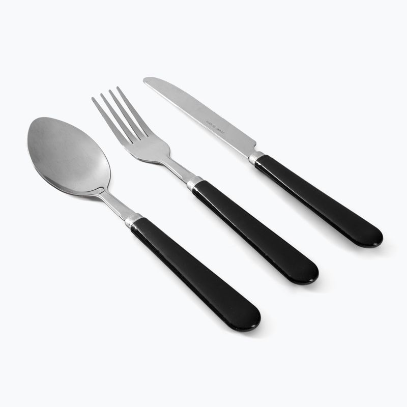 Zestaw sztućców turystycznych 4 os. Easy Camp Family Cutlery srebrnych 580034