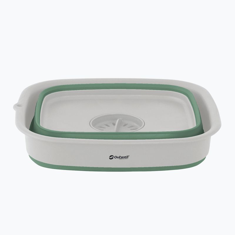 Miska składana Outwell Collaps Wash Bowl Drain shadow green 4