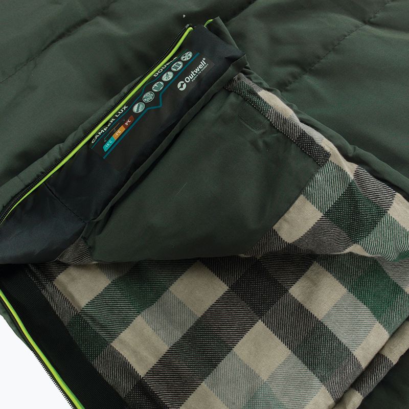 Śpiwór Outwell Camper Lux Double forest green 9