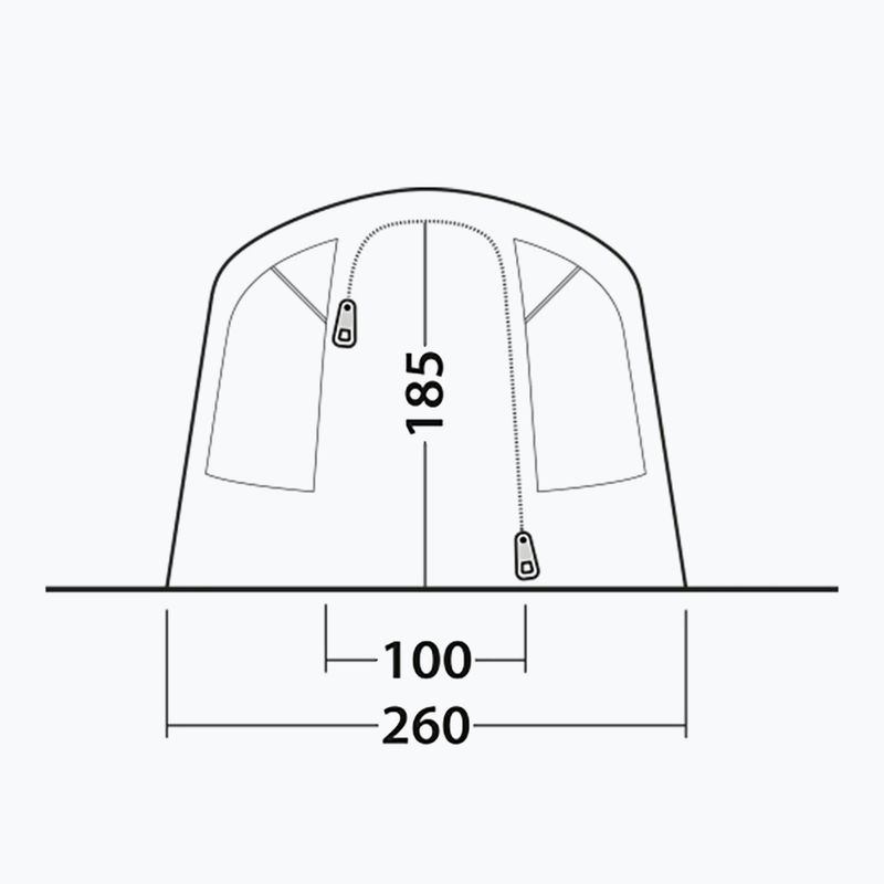 Namiot kempingowy 4-osobowy Outwell Monterey 4 Air blue 6