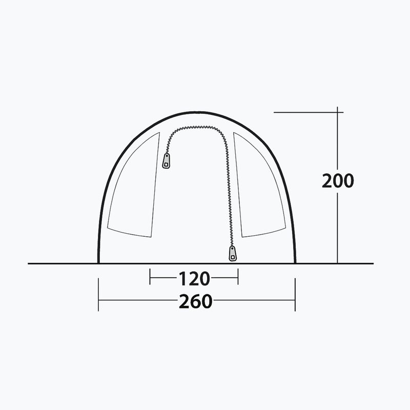 Namiot kempingowy 4-osobowy Outwell Sky 4 blue 8