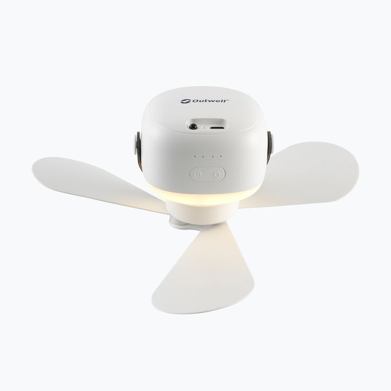 Wentylator z lampą Outwell Aurelios Rechargeable white 2