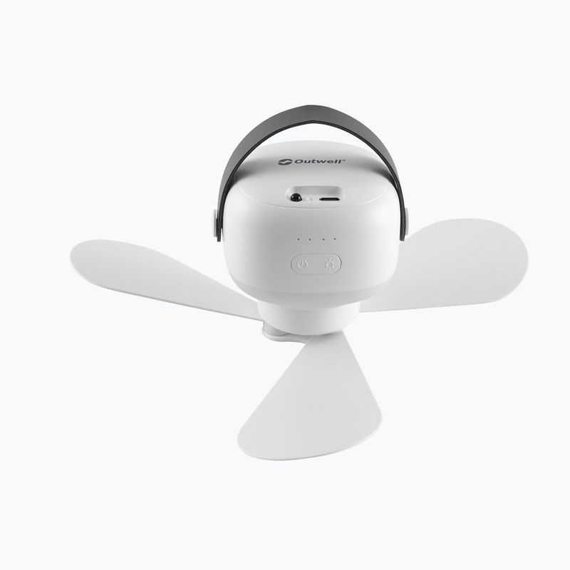 Wentylator z lampą Outwell Aurelios Rechargeable white 4