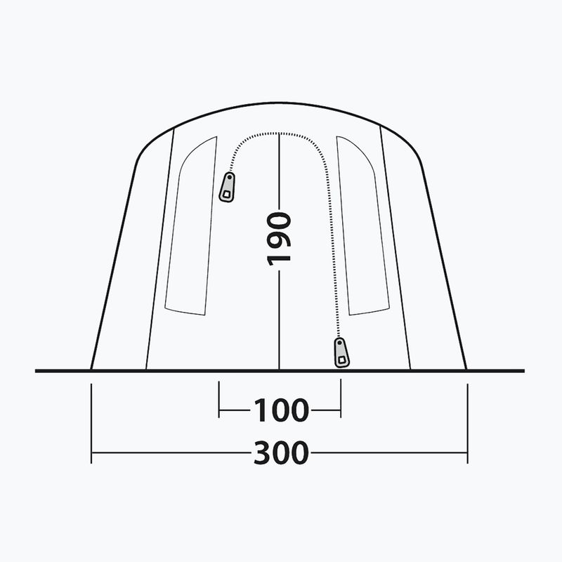 Namiot kempingowy 4-osobowy Outwell Sacramento 4 Air blue 8