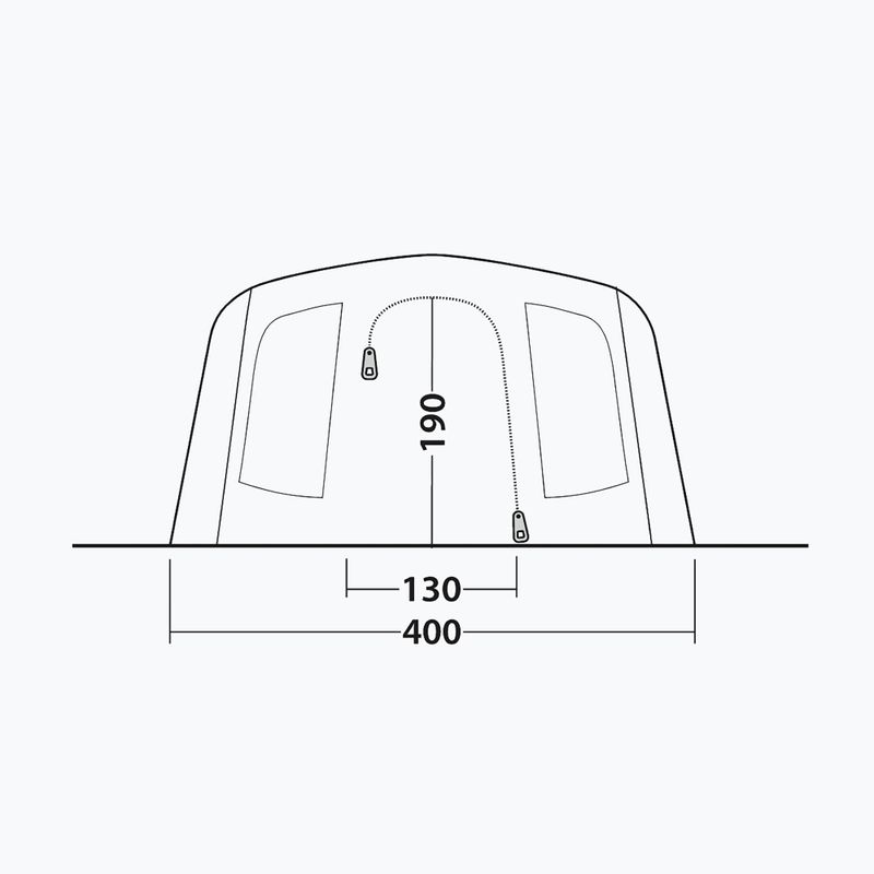 Namiot kempingowy 6-osobowy Outwell Sacramento 6 Air blue 8