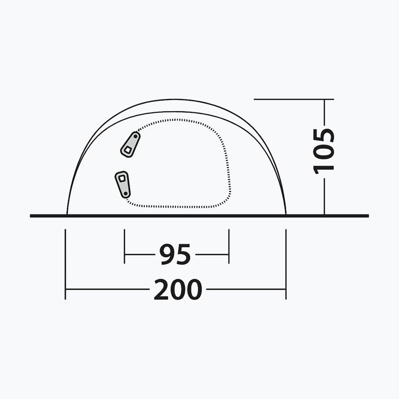 Namiot kempingowy 3-osobowy Outwell Nexion 3 Ocean green/gray 10